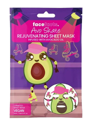 Face Facts Avo Skate Rejuvenating Sheet Mask, 20ml