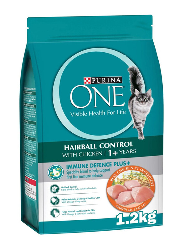 

Purina One Hairball Control Chicken Dry Cat Food, 1.2 Kg