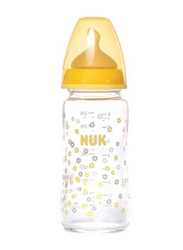 Nuk First Choice Plus Glass Bottle 240ml, Clear