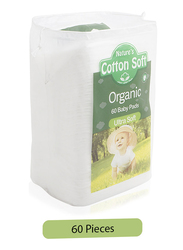 Nature's 60-Piece Cotton Soft Organic Baby Pads, Ultra Soft