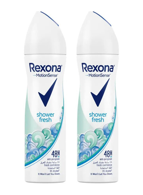 

Rexona Women Shower Fresh Antiperspirant Deodorant, 2 x 150ml