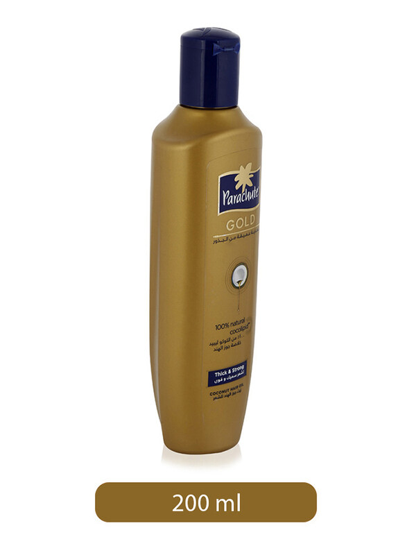 

Parachute Gold Thick & Strong Coconut Hair Oil for All Hair Types, 200ml