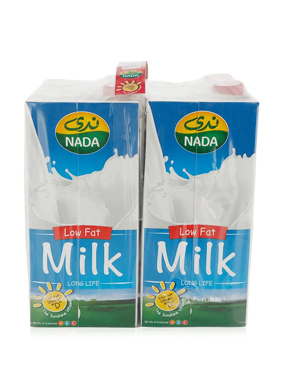 Nada Long Life Low Fat Milk - 4 x 1 Ltr