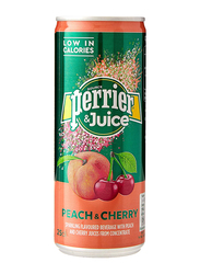 Perrier Peach & Cherry Juice, 250ml