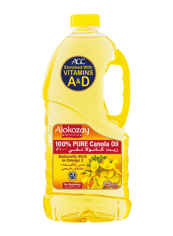 

Alokozay 100% Pure Canola Oil, 1.5 Litres