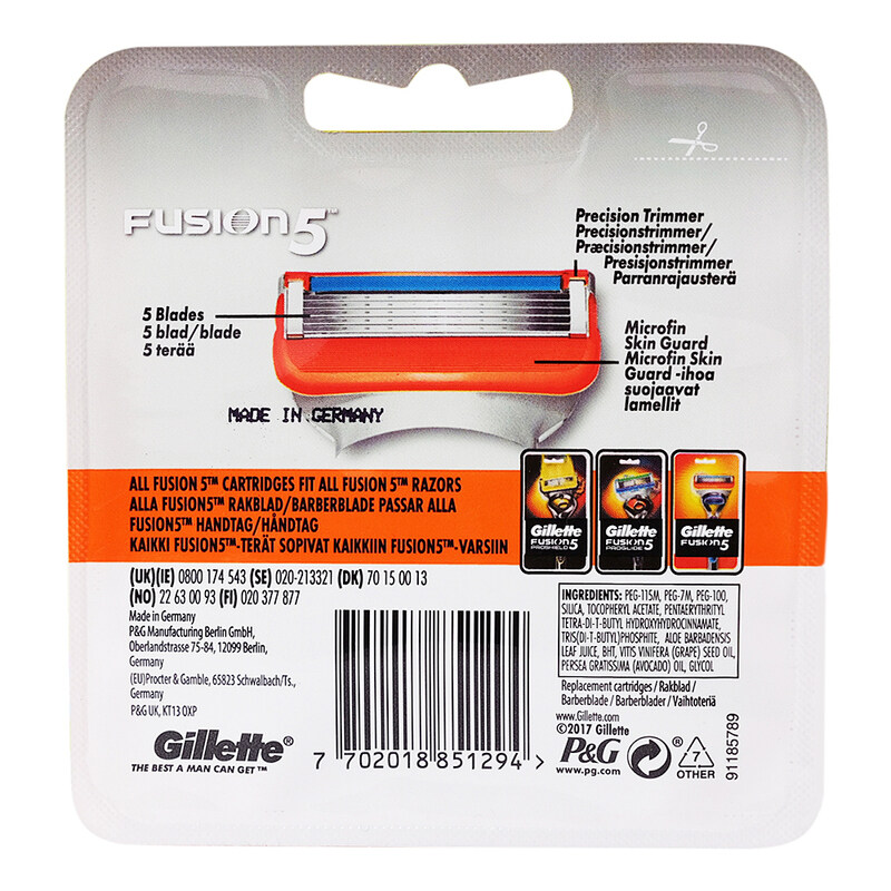 

Gillette Fusion 5 Razor Blades for Men, 4 Pieces