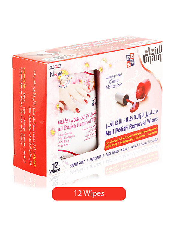 

Union Nail Polish Removal Wipes, 12 Sheets