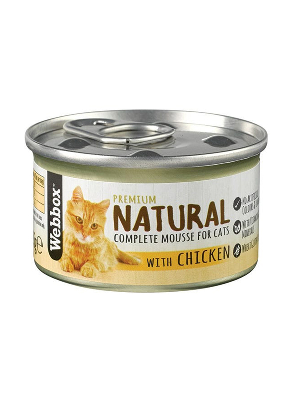 Webbox Natural Mousse Chicken Cat Food, 85g