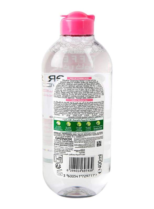 Garnier Micellar Makeup Remover for Face, 400 ml