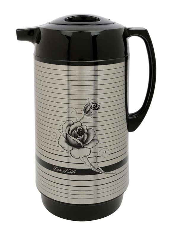 Blackstone 1.6L Vacuum Flask Jug Pot, Black/Silver