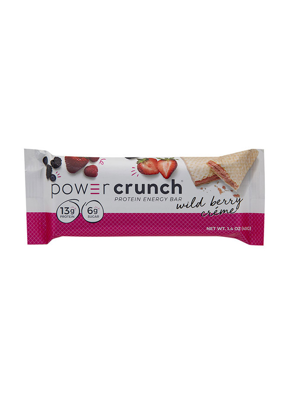 Power Crunch Original Wild Berry Creme Protein Bar, 40g