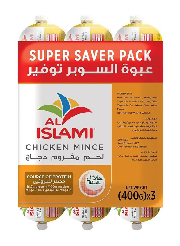 Al Islami Chicken Mince, 3 x 400g