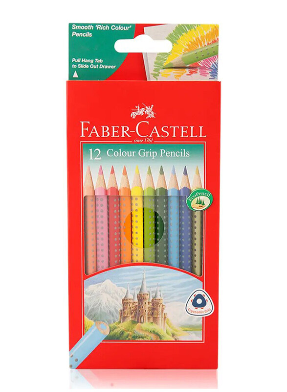 

Faber-Castell Colour Grip Pencil, 12 Pieces