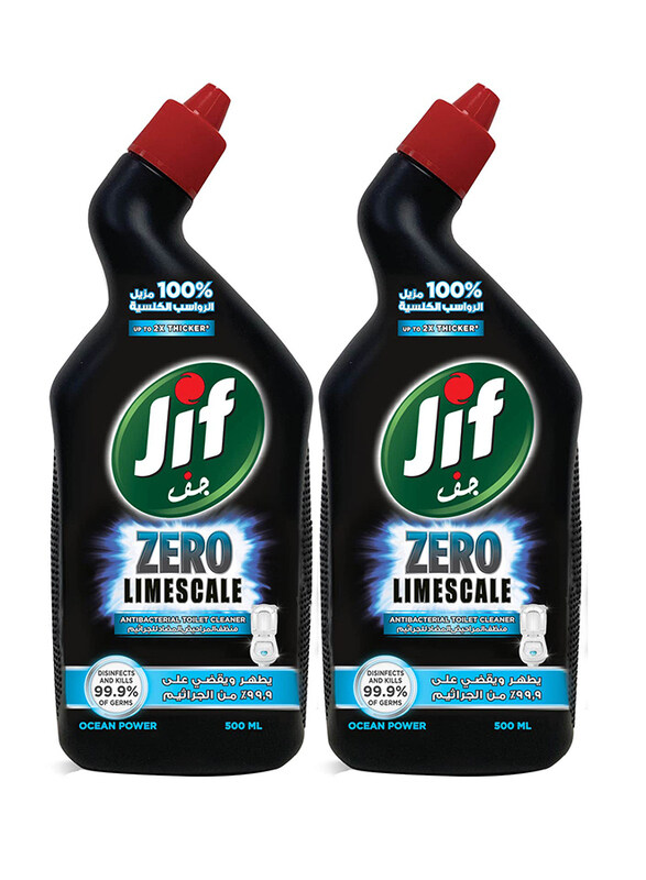 

JIF Zero Limescale Ocean Power Anti-Bacterial Toilet Cleaner, 2 x 500ml