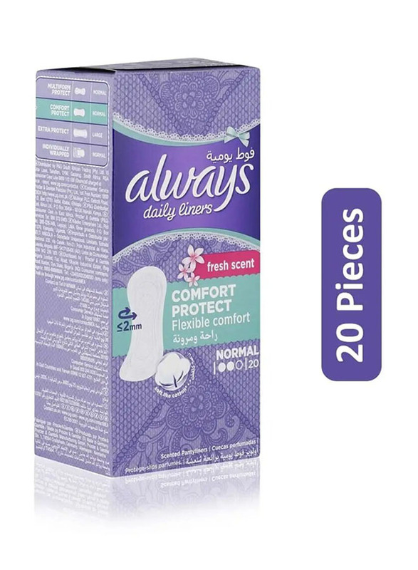 Always Daily Liners Flexible Comfort Protect - 20 Pieces
