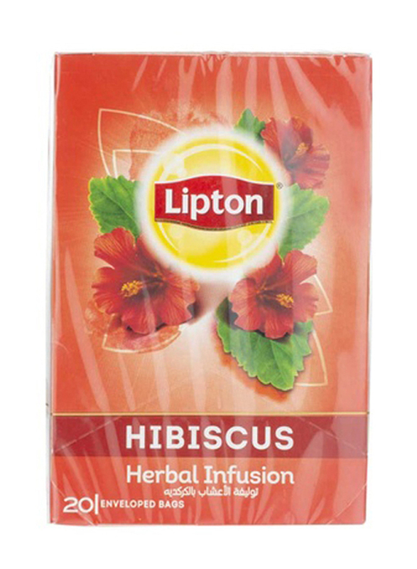 Lipton Hibiscus Herbal Infusion Tea, 20 x 2g