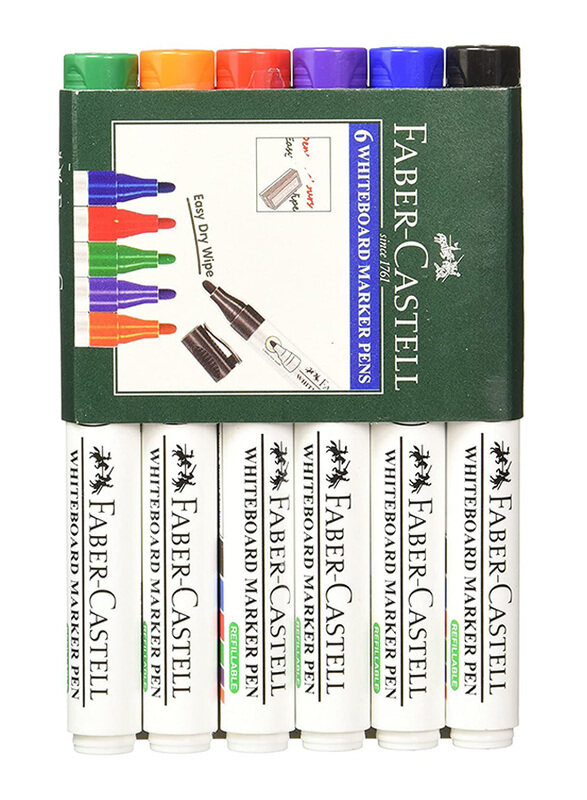 

Faber-Castell Whiteboard Marker, 6 Pieces, Multicolour