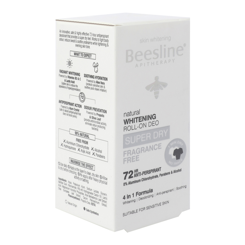 Beesline 72hr Anti-Perspirant Whitening Roll-On Deo, 50ml