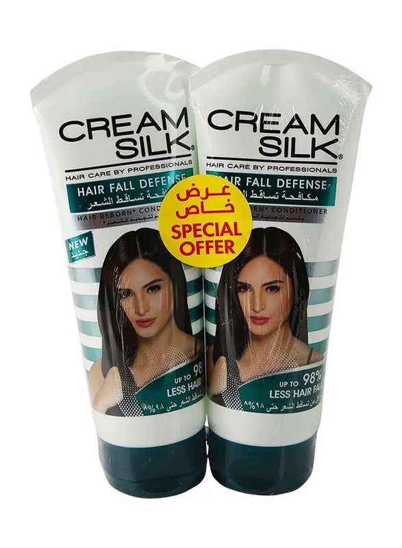 Cream Silk Hair Fall Defense Hair Reborn Conditioner - 2 x 180 ml