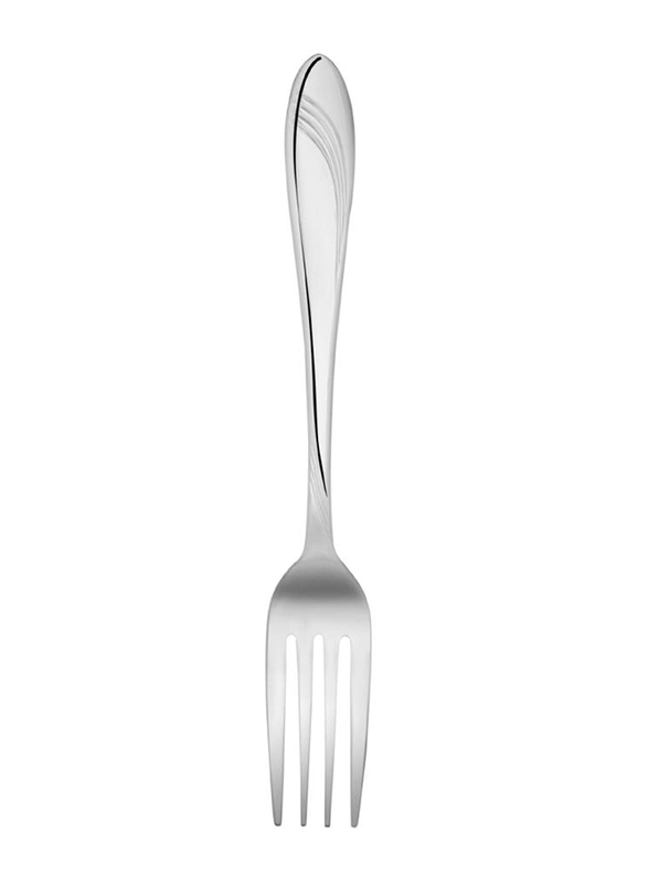 Elite 6-Piece High Quality Stainless Steel Dessert Fork, H-7313, Silver