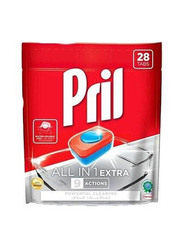 Pril All in 1 Automatic Dish Wash Tablets, 28 Tablets, 509.6g