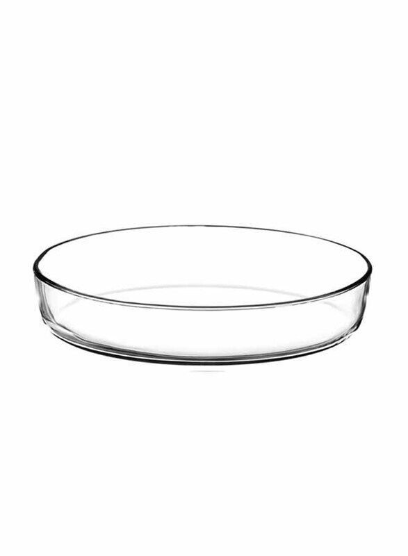 

Homeway 1.6 Ltr Glass Oval Tray, HW3643, Clear