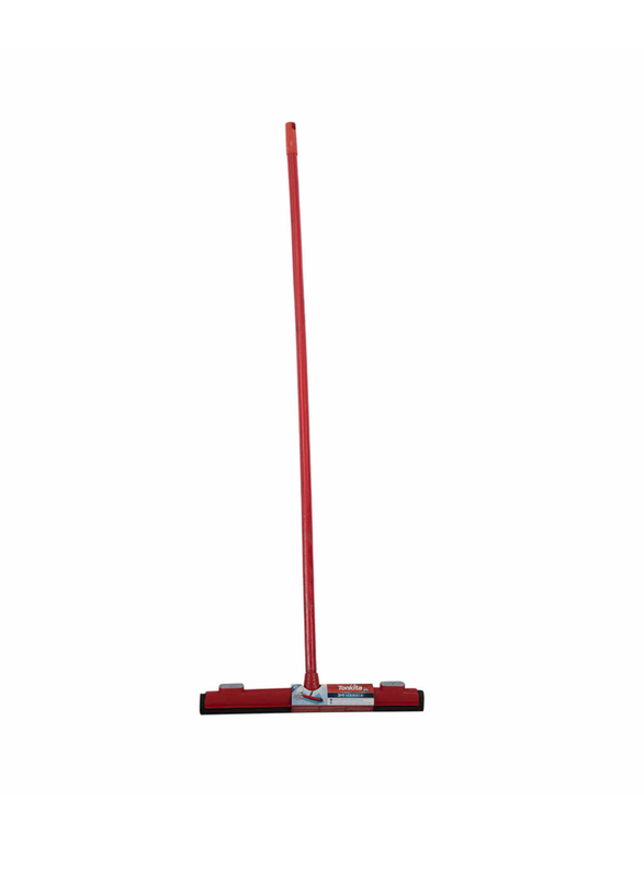 Tonkita 2 In 1 Floor Wiper Squeegee With Stick, Red