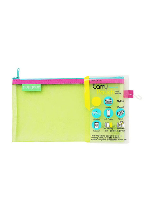 

Foldermate 811 Cheque Carry Pouch, 23 x 13cm, Neon