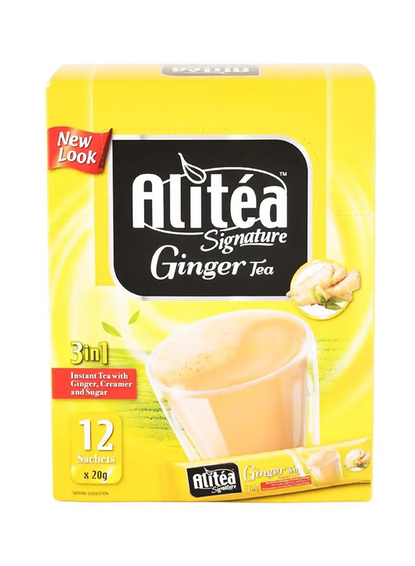 Alitea 3-in-1 Signature Ginger Tea Sachets - 12 x 20g