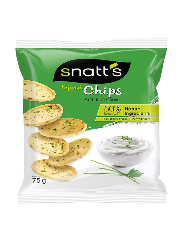Snatt's Sour Cream & Onion Popped Chips, 75g
