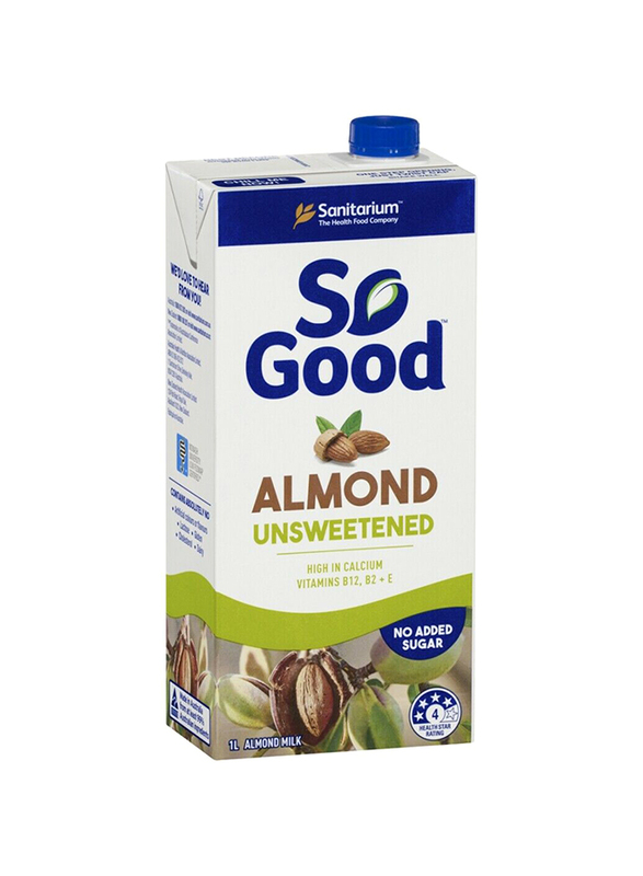 So Good Unsweetened Almond Milk, 1 Liter