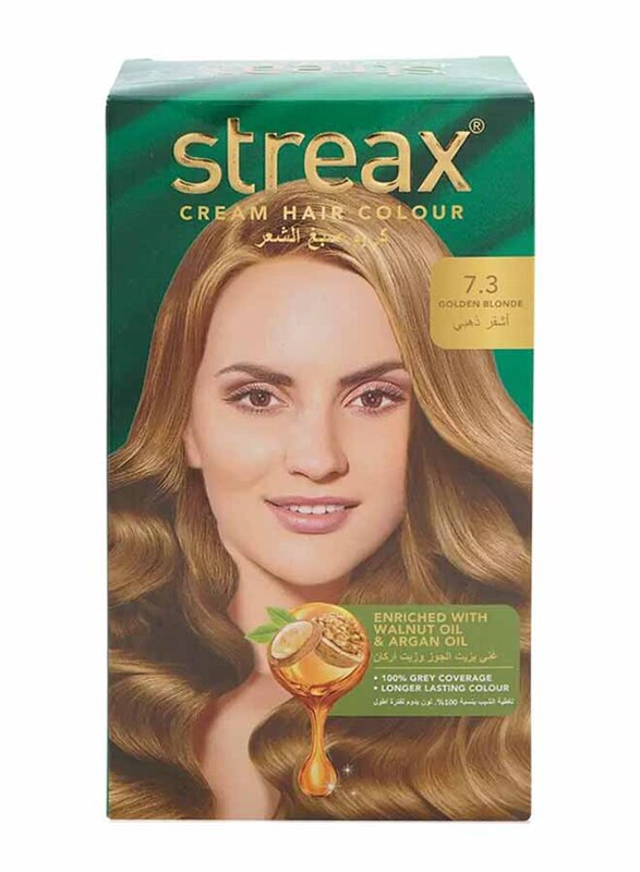 Streax Cream Hair Colour, 100g, 7.3 Golden Blonde