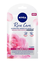 Nivea Face Rose Water Hydrating Under-Eye Mask, 1 Pair
