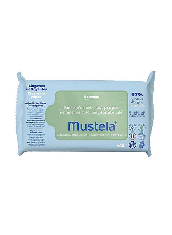 Mustela 60-Piece Bio Cleansing Wipes