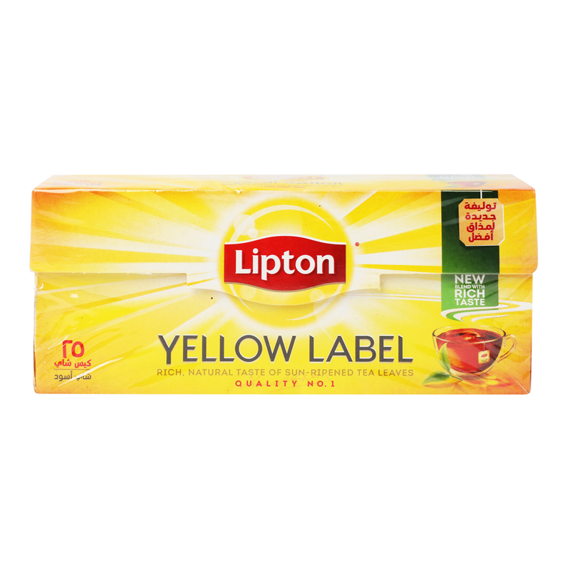 Lipton Yellow Label Black Tea, 25 Tea Bags