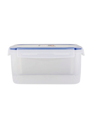 Komax Biokips Rectangular Food Container, 2.4 Litres, Clear