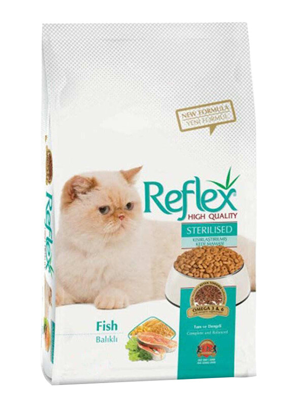 

Lider Reflex Sterilized Fish Dry Cat Food, 1 Kg