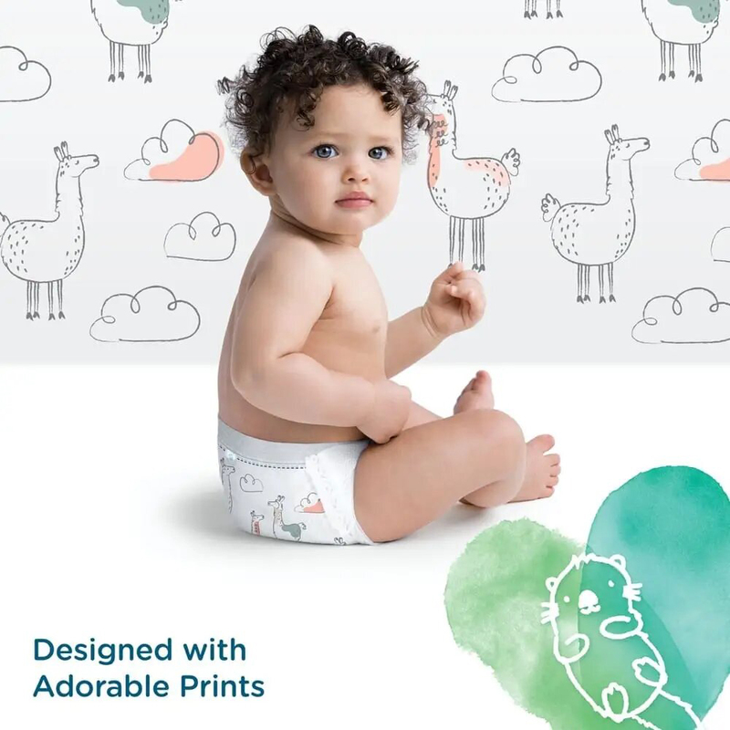 Pampers Pure Protection Diapers, Size 2, 4-8kg - 39 Count