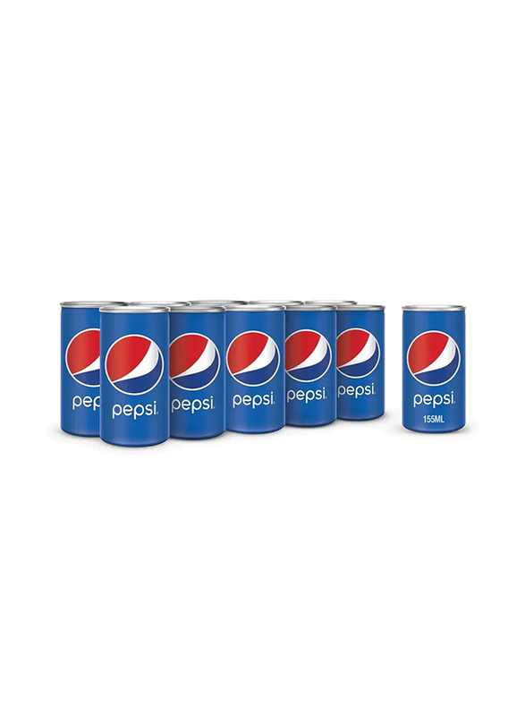 Pepsi, Carbonated Soft Drink, Mini Cans - 10 x 155ml