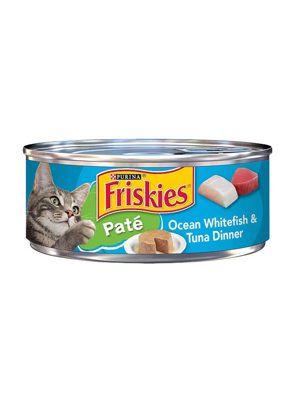 Purina Friskies Pate Ocean Whitefish & Tuna Dinner Wet Cat Food, 5.5 oz
