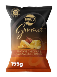 Lay's Gourmet Cheddar & Caramelized Onion Chips, 155g