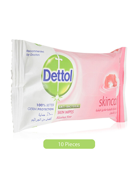 

Dettol Anti-Bacterial Rose Skin Wipes, 10 Wipes