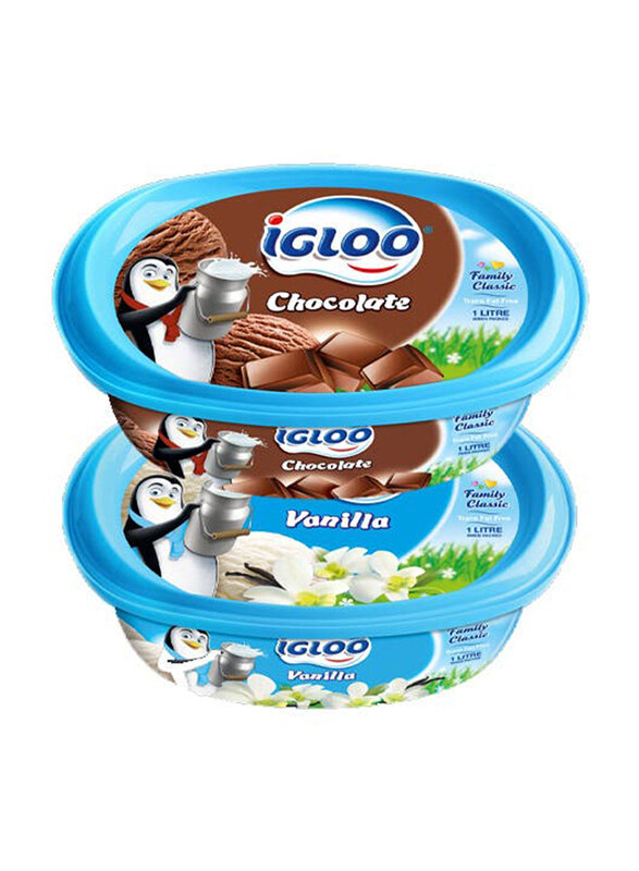 

Igloo AssortEDT Perfumed Ice Cream Tub, 2 x 1 Liter