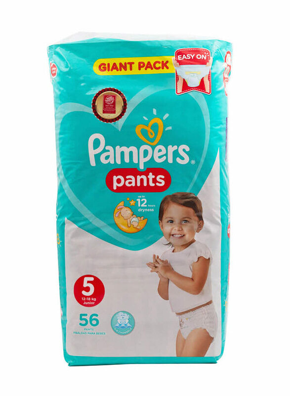 

Pampers Pants, Size 5, 12-18 kg, Giant Pack, 56 Count