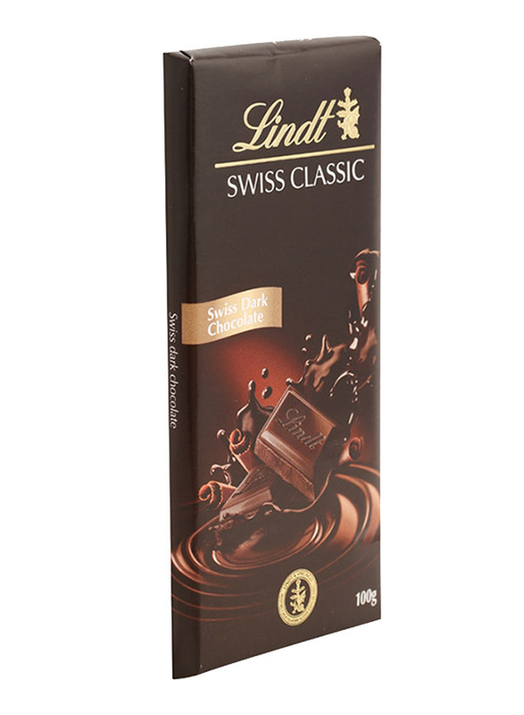 Lindt Swiss Classic Dark Chocolate Bar, 1 Piece x 100g