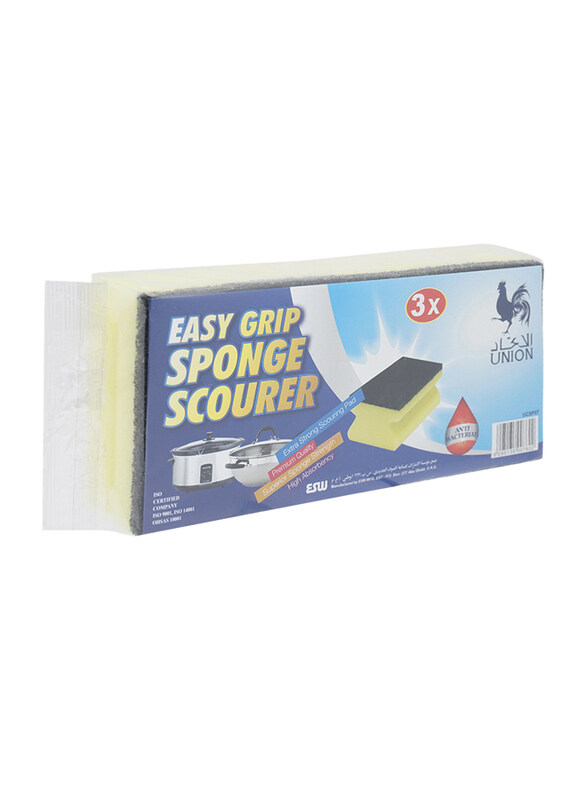 

Union Easy Grip Sponge Scourer, 3 Pieces