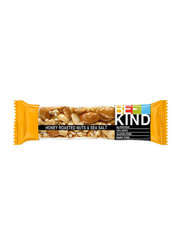 

Be-Kind Honey Roasted Nuts & Sea Salt Bar, 40g
