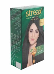 Streax Cream Hair Colour, 100g, 02 Black Brown