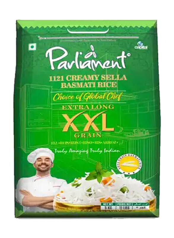 

Parliament Creamy Sella Basmati Rice, 5 Kg