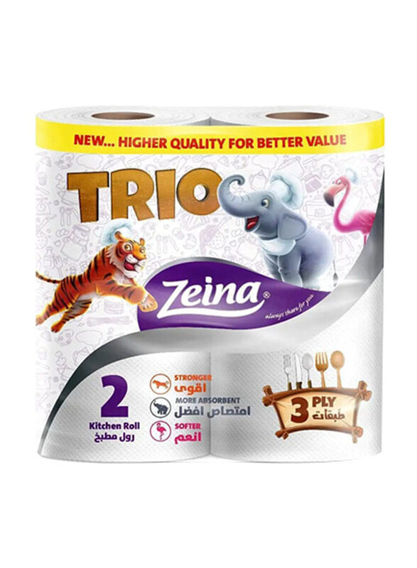 

Zeina Trio Kitchen Rolls, 2 Sheets